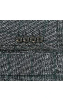 (42R, 44L) Wool Blend Plaid Pattern Regular Fit 2 Button Blazer In Grayish Brown 7 (42R, 44L) Wool Blend Plaid Pattern Regular Fit 2 Button Blazer In Grayish Brown -Outlet Suit Refined Store 5 2c9c121b 70aa 425d a5a4 f1d884465dcf