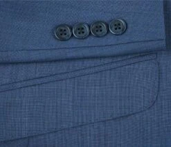 Wool Single Breasted Dress Suit Slim Fit 2 Piece 2 Button In Blue -Outlet Suit Refined Store 5 642cbcc6 cca8 4e7f 981c 130c43057078