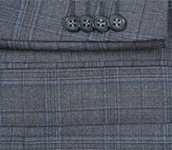 Classic Regular Fit 2 Piece Wool Blend Stretch Suit In Gray -Outlet Suit Refined Store 7s 02dd01f5 13eb 4f51 aeba 602eef35689d