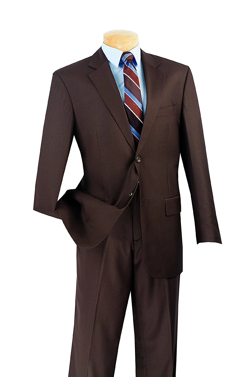 Nola Collection - Regular Fit 2 Piece In Brown 1 Nola Collection - Regular Fit 2 Piece In Brown