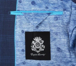 English Laundry 2-Piece Blue Plaid Wool Blend Slim Fit Dress Suit -Outlet Suit Refined Store 8 2592x 54121949 197a 499b af41 e183eb766647