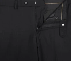 Bevagna Collection - Black 100% Virgin Wool Regular Fit Pick Stitched 2 Piece Suit -Outlet Suit Refined Store 8 2592x 8d7374d6 fe97 49ab bb24 fd5ac43f3685