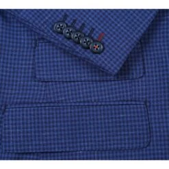 English Laundry 2-Piece Blue Mini-Check Wool Blend Slim Fit Dress Suit -Outlet Suit Refined Store 9 2592x 8b54fc46 0943 4d71 b923 4b76b326fead