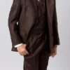 Classic Boy Suit 5 Piece Set Brown