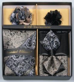 Black And Brown Men's Accessory Collection Box 6 Piece Set