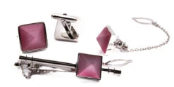 Peach Square Men's Accessory Box 4 Piece Collection Set