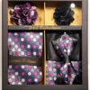 Hot Pink And Black Men's Accessory Collection Box 6 Piece Set