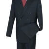 Atlantis Collection - Navy Regular Fit Double Breasted 2 Piece Suit