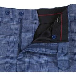 English Laundry 2-Piece Pale Denim Glen Check Suit Wool Blend -Outlet Suit Refined Store EL 72 60 400 4