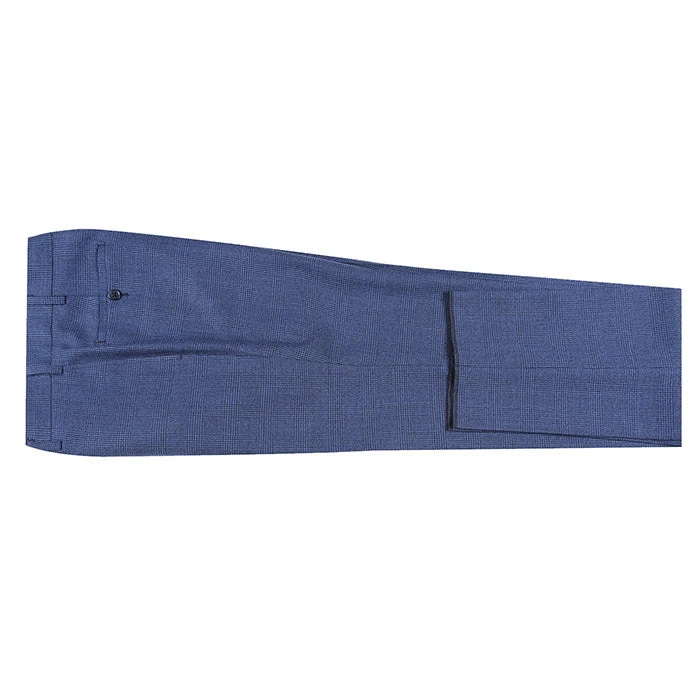 English Laundry Blue Checked Slim Fit Suit Wool Blend 9 English Laundry Blue Checked Slim Fit Suit Wool Blend - Image 9