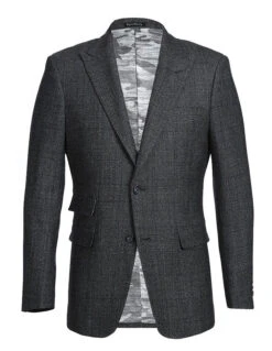 English Laundry Charcoal Checked Slim Fit Suit 100% Wool
