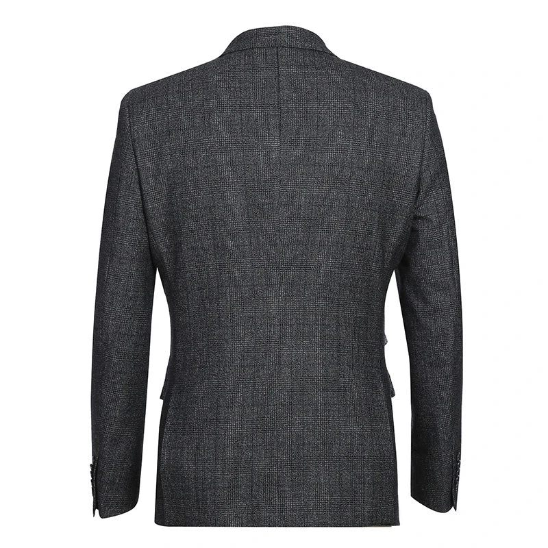 English Laundry Charcoal Checked Slim Fit Suit 100% Wool 4 English Laundry Charcoal Checked Slim Fit Suit 100% Wool - Image 4