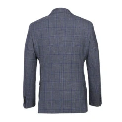 English Laundry 2-Piece Gray With Blue Windowpane Suit Wool Blend 9 English Laundry 2-Piece Gray With Blue Windowpane Suit Wool Blend -Outlet Suit Refined Store EL72 52 400 1