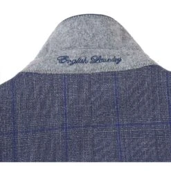 English Laundry 2-Piece Gray With Blue Windowpane Suit Wool Blend 10 English Laundry 2-Piece Gray With Blue Windowpane Suit Wool Blend -Outlet Suit Refined Store EL72 52 400 3