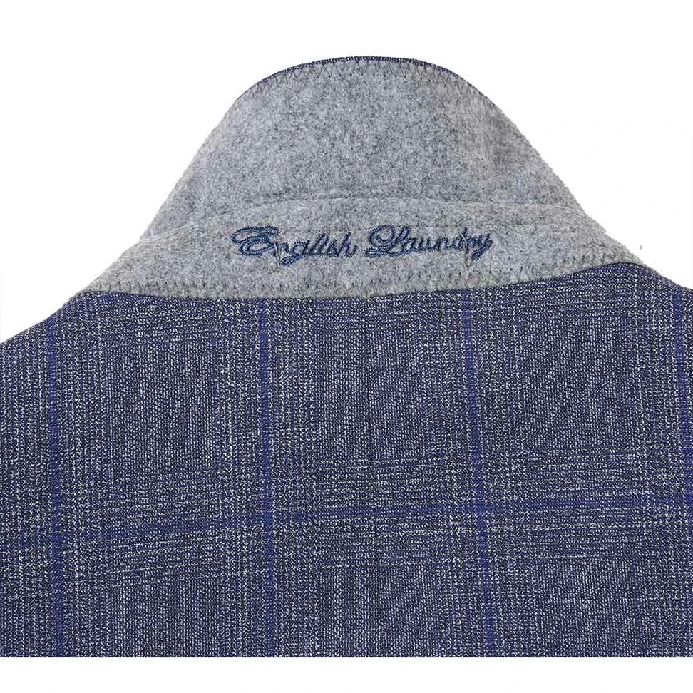 English Laundry 2-Piece Gray With Blue Windowpane Suit Wool Blend 5 English Laundry 2-Piece Gray With Blue Windowpane Suit Wool Blend - Image 5