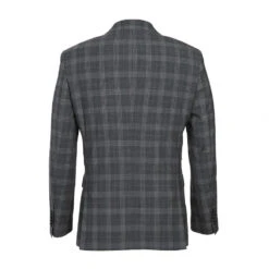 English Laundry 2-Piece Gray Check Peak Suit Wool Blend -Outlet Suit Refined Store EL72 58 093 1