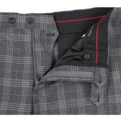 English Laundry 2-Piece Gray Check Peak Suit Wool Blend -Outlet Suit Refined Store EL72 58 093 5