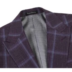 English Laundry 2-Piece Purple Window Pane Check Suit Wool Blend -Outlet Suit Refined Store EL72 62 900 1