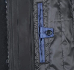 English Laundry Black Slim Fit Wool Blend Short Coat With Detachable Full Zipper -Outlet Suit Refined Store EL84 01 001 4