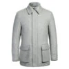 English Laundry Gray Slim Fit Wool Blend Short Coat