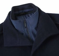 English Laundry Navy Slim Fit Wool Blend Short Coat With Detachable Full Zipper -Outlet Suit Refined Store EL84 01 410 3 5113a61e 076c 41a9 a016 ebf685b6bf84