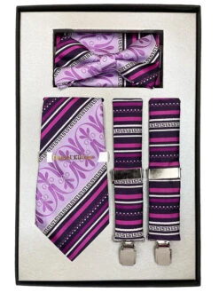 Magenta Men's Accessory Collection Box 4 Piece Set