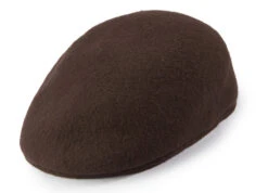 Wool Felt Ivy Cap In Brown