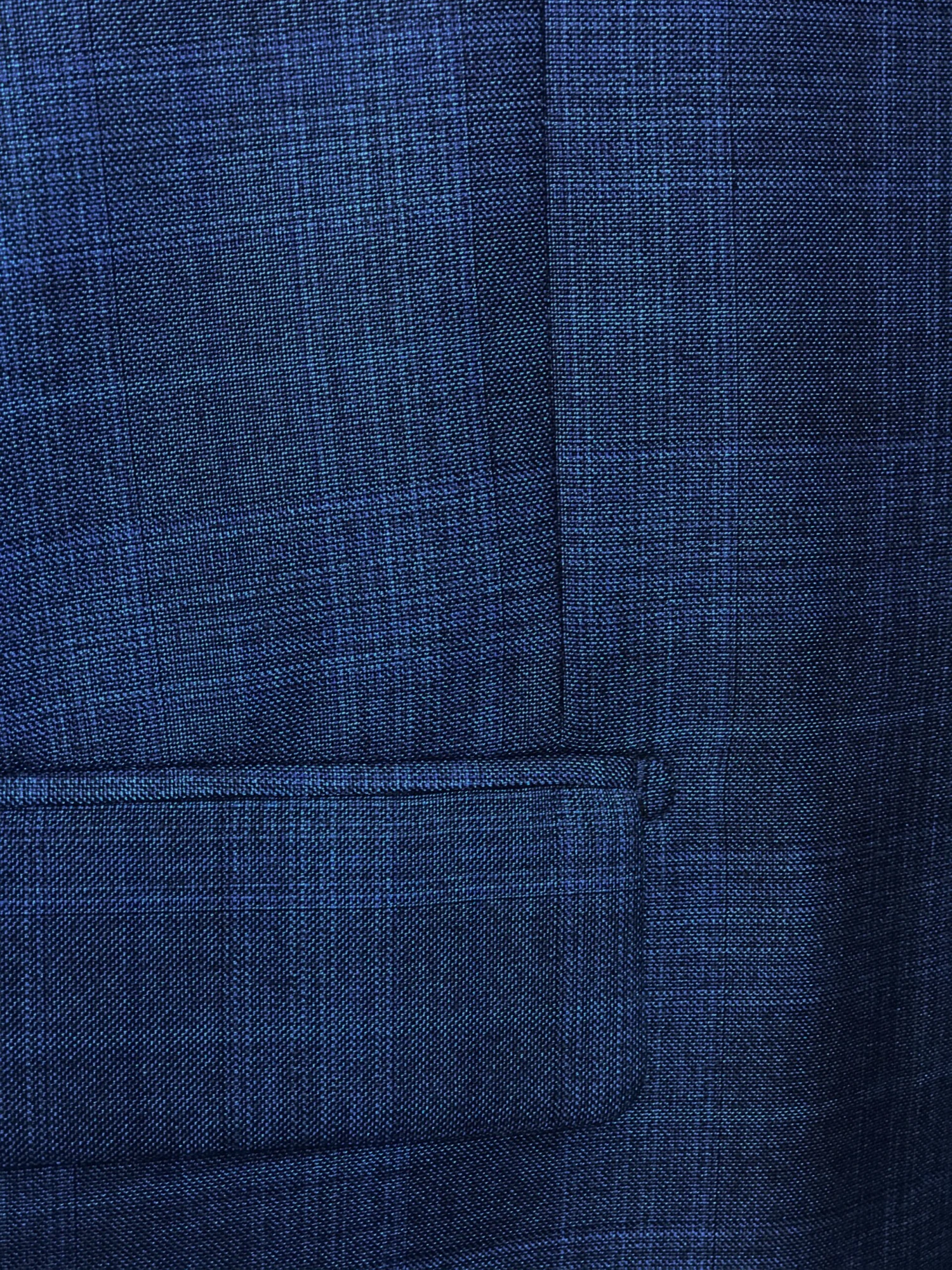 Alexander Collection - Blue Double Breasted 2 Piece Suit Regular Fit Glen Plaid 2 Alexander Collection - Blue Double Breasted 2 Piece Suit Regular Fit Glen Plaid - Image 2