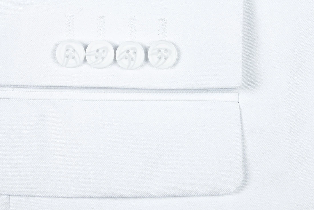 Vanderbilt Collection - Classic 2 Piece Suit 2 Buttons Regular Fit In White 4 Vanderbilt Collection - Classic 2 Piece Suit 2 Buttons Regular Fit In White - Image 4