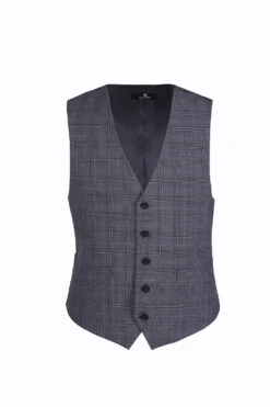 San Gemini Collection - 3 Piece Suit 2 Buttons Gray Glen Plaid Regular Fit -Outlet Suit Refined Store IMG 8224 2