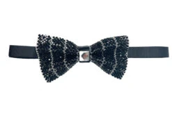 Black Rhinestones Adjustable Men's Bowtie Accessory Box