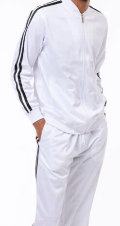 Men's Casual Jogging Set 2 Piece In White