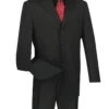 Regular Fit 2 Piece Suit 3 Button In Black