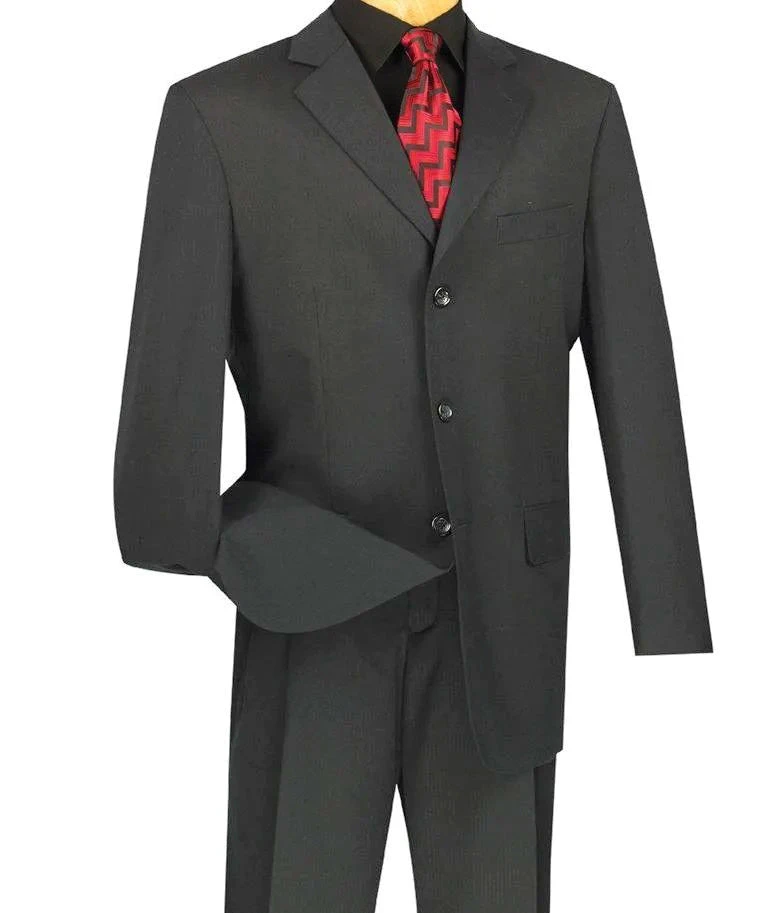 Regular Fit 2 Piece Suit 3 Button In Dark Gray 1 Regular Fit 2 Piece Suit 3 Button In Dark Gray
