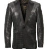 Empire Collection - Silver Sequin Texture Design Sports Coat Slim Fit
