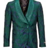 Empire Collection - Green Slim Fit Dinner Jacket Double Breasted Blazer
