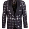 Empire Collection - Black Slim Fit Formal Dinner Show Jacket Shawl Lapel