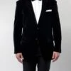 Men's Regular Fit Blazer 2 Button With One Welt Chest Pocket Black