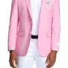 Slim Fit Blazer 2 Button In Solid Pink