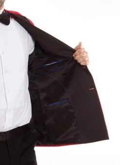 Double Breasted Slim Fit Tuxedo Red With Black Satin Peak Lapel 5 Double Breasted Slim Fit Tuxedo Red With Black Satin Peak Lapel -Outlet Suit Refined Store MT253S 03 openS 599x828 8fe4256f 701c 4767 9a68 211ead4d1a69