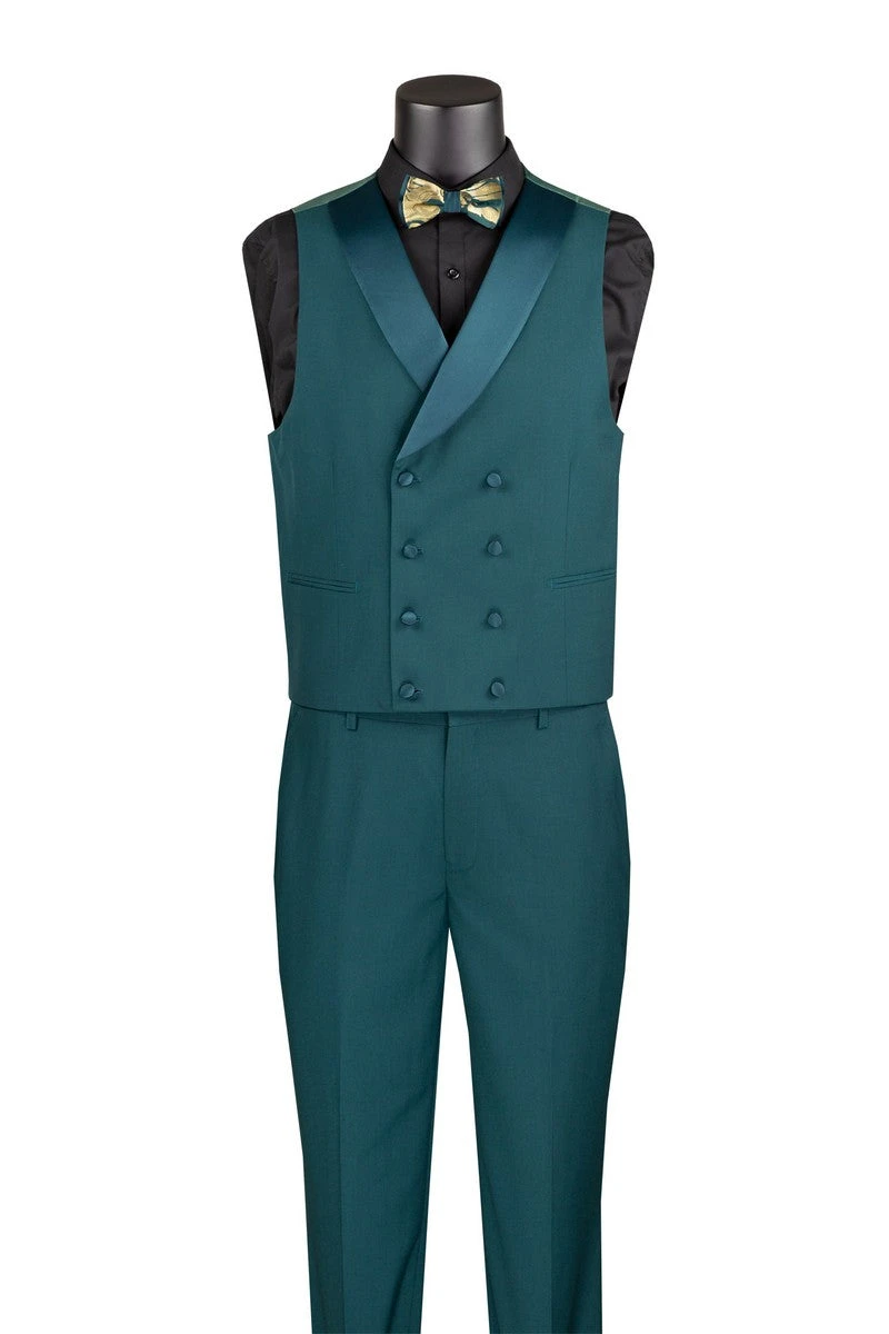 Emerald Gold Modern Fit 3 Piece Suit With Matching Bow Tie 2 Emerald Gold Modern Fit 3 Piece Suit With Matching Bow Tie - Image 2