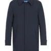 PELAGO Standard Collar Functional Trench Coat With Removable Quilted Liner In Navy