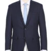 Half Canvas Stretch Wool Dress Suit Modern Fit 2 Piece In Navy