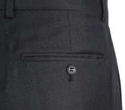 Half Canvas Wool Dress Suit Regular Fit 2 Piece In Charcoal -Outlet Suit Refined Store RHC100 3 5