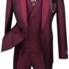 Ruby Slim Fit 3 Piece Suit 1 Button With Double Breasted Vest