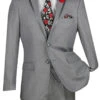 Leonardo Collection - Slim Fit Tuxedo 2 Button 3 Piece Suit Light Gray