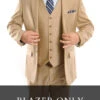 (52L Blazer) Light Beige Modern Fit Blazer 2 Button