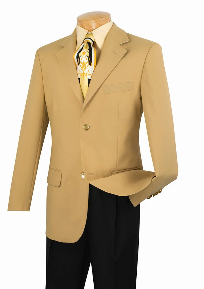 Men's Gold Regular Fit Everyday Blazer 1 Men's Gold Regular Fit Everyday Blazer