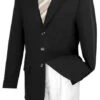 Black Regular Fit 3 Button Blazer