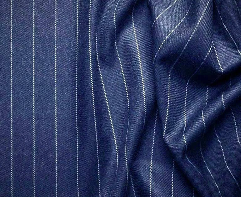 Odyssey Collection - Blue Regular Fit 3 Piece Suit 2 Button Gangster Stripe 2 Odyssey Collection - Blue Regular Fit 3 Piece Suit 2 Button Gangster Stripe - Image 2